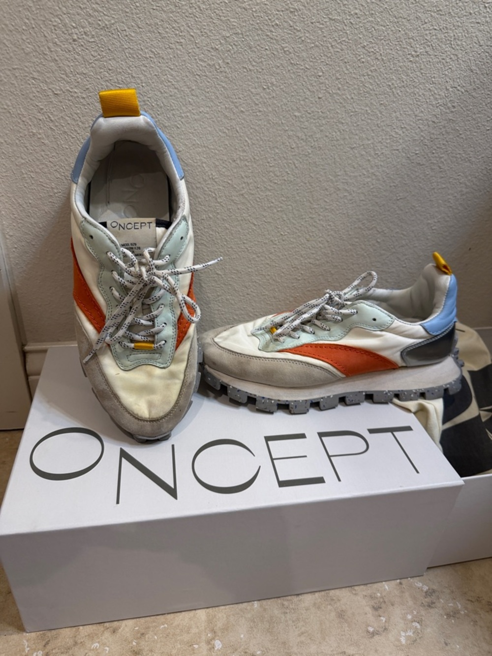 Oncept Women’s Osaka in White with Orange Accent